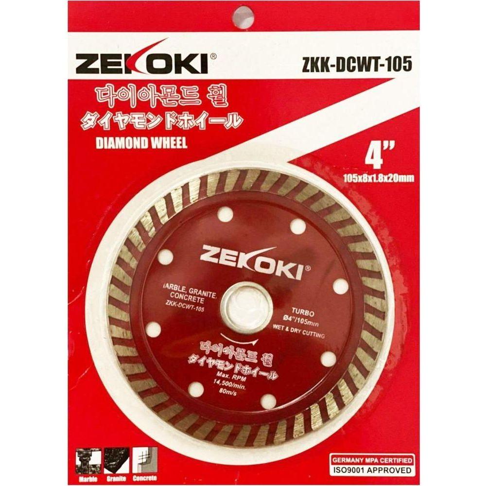 Zekoki ZKK-DCWT-105 Diamond Cut Off Wheel 4 Zekoki ZKK-DCWT-105 Diamond Cut Off Wheel 4